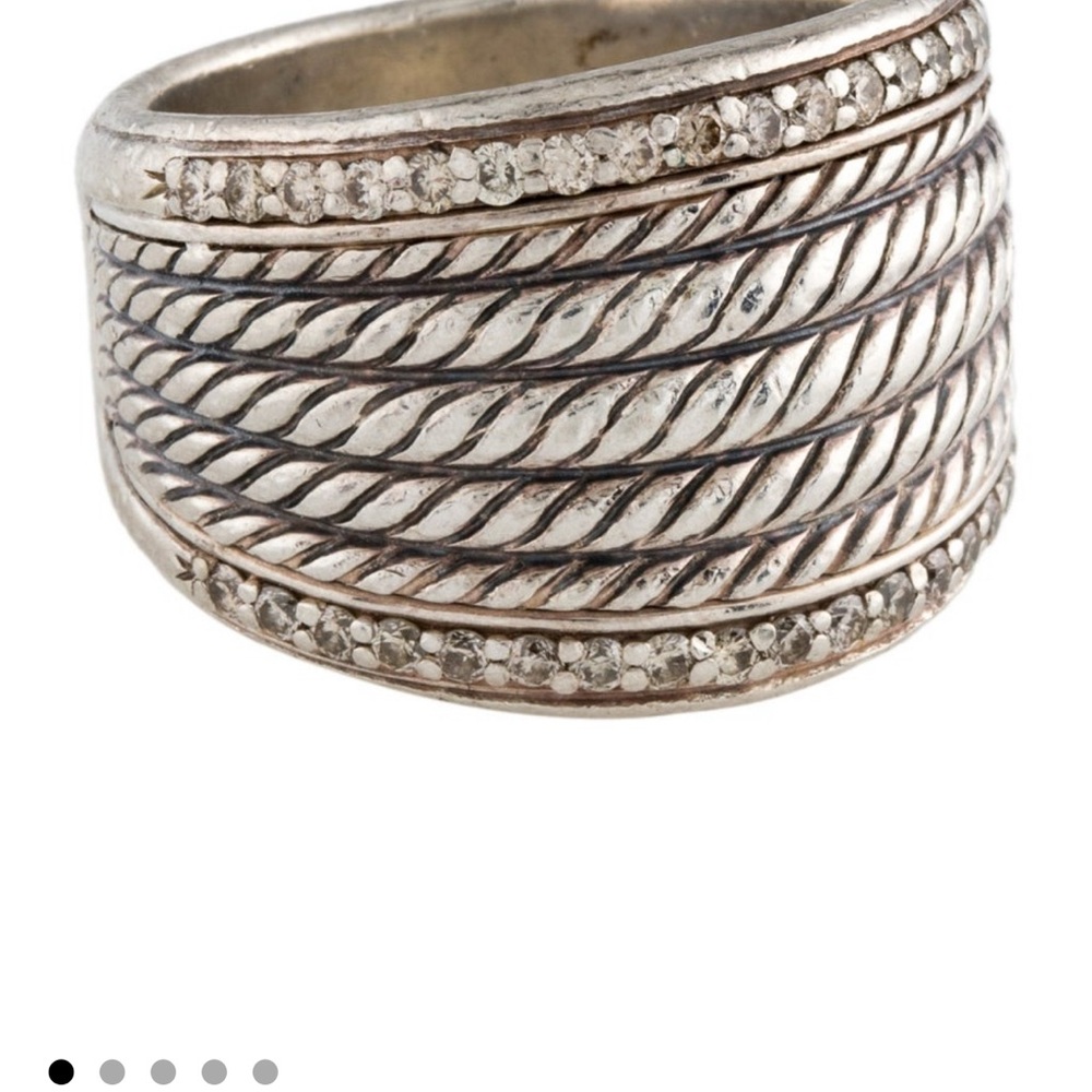 DAVID YURMAN Elegant Thoroughbred Diamond Band Ring